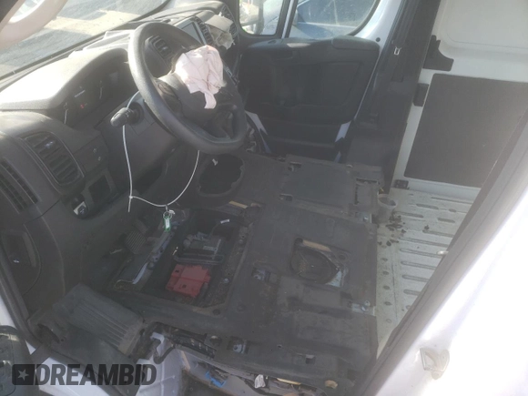 2023 Ram ProMaster Cargo with VIN 3C6MRVJGXPE501020, listed as a Copart auction lot 82050114 with 22,623 mi miles and Salvage Title. Bid and sale history available at DreamBid. Image 7.