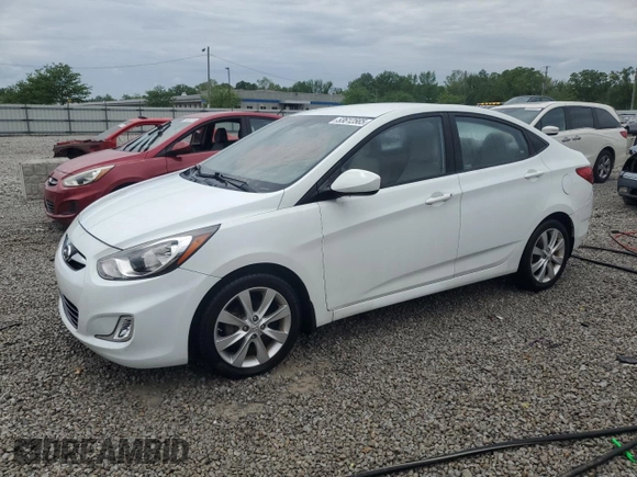2012 Hyundai Accent GLS z VIN KMHCU4AE9CU243155, wystawiony jako Copart lot #53612565 z przebiegiem 97 636 mil mil oraz Nie do naprawy. Historia ofert i sprzedaży dostępna na DreamBid. Obrazek 1.
