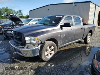 2019 Ram 1500 SLT with VIN 1C6RR6TT8KS678287, listed as a Copart auction lot 56895015 with 125,450 mi miles and Salvage title. Bid and sale history available at DreamBid. Image 1.