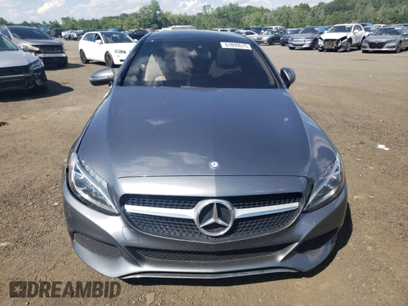 2017 Mercedes-Benz C 300 with VIN WDDWJ4KB1HF365363, listed as a Copart auction lot 61899515 with 54,801 mi miles and Salvage title. Bid and sale history available at DreamBid. Image 5.