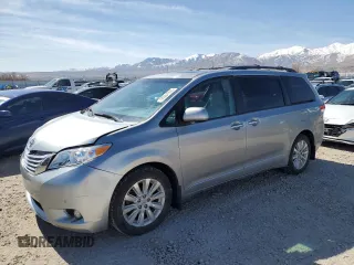 2012 Toyota Sienna XLE with VIN 5TDDK3DC8CS039549, listed as a Copart auction lot 48504955 with 167,563 mi miles and Salvage Title. Bid and sale history available at carsss.com. Image 1.
