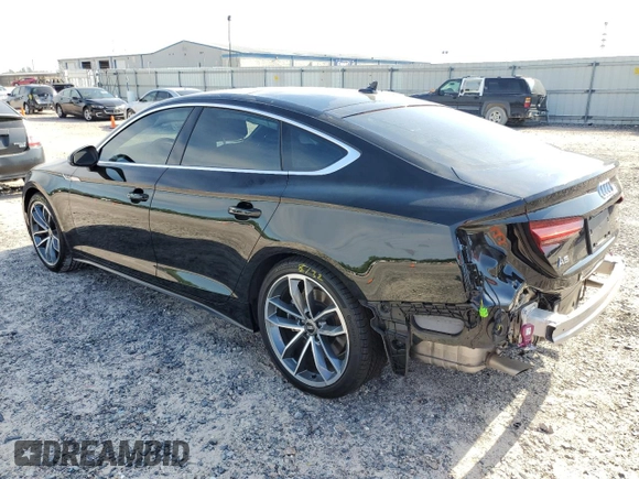 2023 Audi A5 Sportback S line Premium Plus with VIN WAUFACF56PA024297, listed as a Copart auction lot 47463233 with 4,645 mi miles. Bid and sale history available at carsss.com. Image 2.