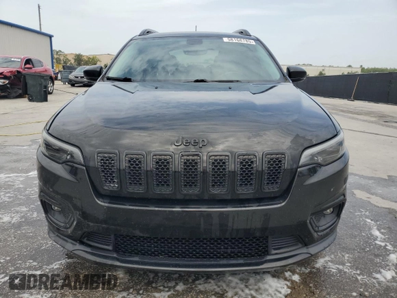 2020 Jeep Cherokee Altitude with VIN 1C4PJLLB4LD592817, listed as a Copart auction lot 58168785 with 57,400 mi miles and Salvage title. Bid and sale history available at DreamBid. Image 5.