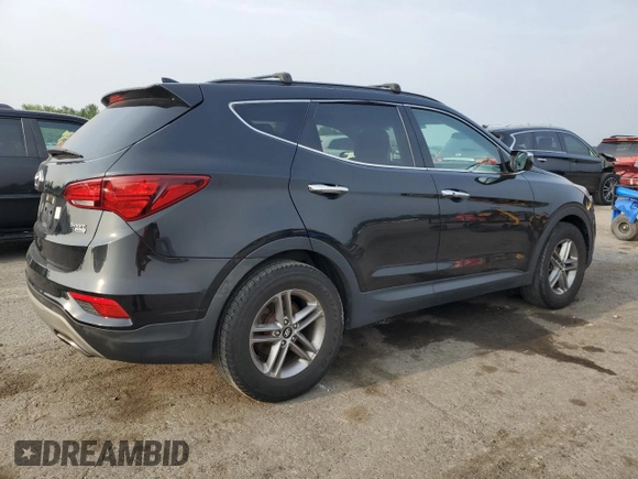 2018 Hyundai Santa Fe 2.4L with VIN 5NMZUDLB6JH099571, listed as a Copart auction lot 60960385 with 147,004 mi miles and Salvage title. Bid and sale history available at DreamBid. Image 3.