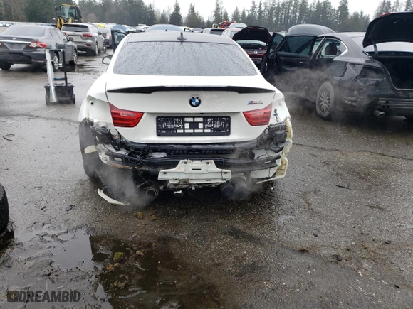 2015 BMW M4 with VIN WBS3R9C53FK332387, listed as a Copart auction lot 45564745 with 65,759 mi miles and Salvage Title. Bid and sale history available at carsss.com. Image 6.