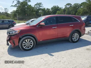 2019 Kia Sorento LX z VIN 5XYPGDA52KG487940, wystawiony jako Copart lot #57770245 z przebiegiem 95 652 mil mil oraz Szkoda całkowita • Salvage title. Historia ofert i sprzedaży dostępna na DreamBid. Obrazek 1.