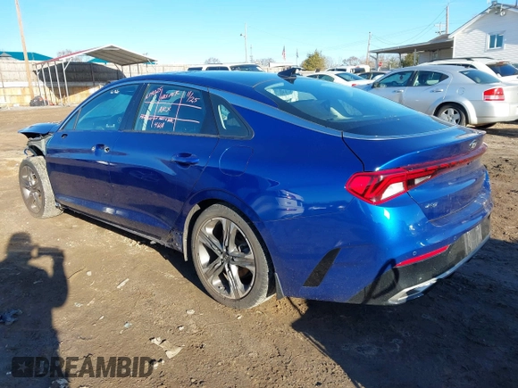 2021 Kia K5 EX with VIN 5XXG34J2XMG045447, listed as a IAAI auction lot 41108034 with 58,683 mi miles. Bid and sale history available at carsss.com. Image 3.