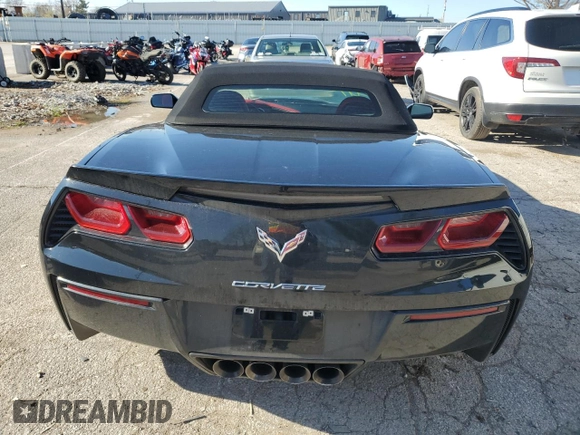 2015 Chevrolet Corvette Z51 3LT with VIN 1G1YM3D72F5104008, listed as a Copart auction lot 82122084 with 81,311 mi miles and Salvage Title. Bid and sale history available at carsss.com. Image 6.