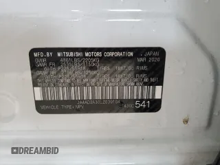 2020 Mitsubishi Outlander SE with VIN JA4AD3A30LZ039104, listed as a Copart auction lot 55775925 with Not provided miles and Clean title. Bid and sale history available at DreamBid. Image 12.