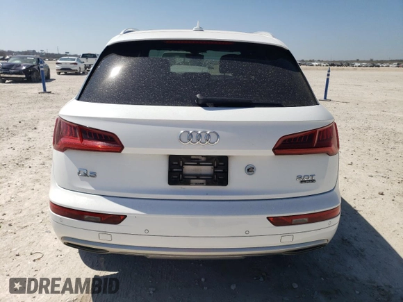 2018 Audi Q5 Premium Plus with VIN WA1BNAFY0J2025672, listed as a Copart auction lot 48595915 with 94,905 mi miles and Salvage Title. Bid and sale history available at carsss.com. Image 6.