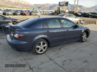 2007 Mazda 6 i Sport VE with VIN 1YVHP84C675M24095, listed as a Copart auction lot 80582564 with 196,394 mi miles and Salvage Title. Bid and sale history available at DreamBid. Image 3.