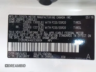 2016 Lexus RX 350 с VIN 2T2BZMCA4GC036604, выставлен на аукционе IAAI как лот 42113520 с пробегом 25 760 миль миль и . История ставок и продаж доступна на DreamBid. Изображение 9.