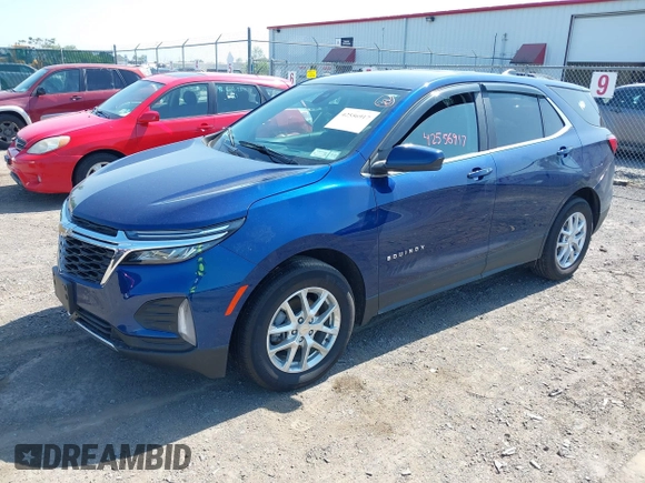 2023 Chevrolet Equinox LT with VIN 3GNAXKEG5PS148513, listed as a IAAI auction lot 42556917 with 17,732 mi miles and . Bid and sale history available at DreamBid. Image 17.