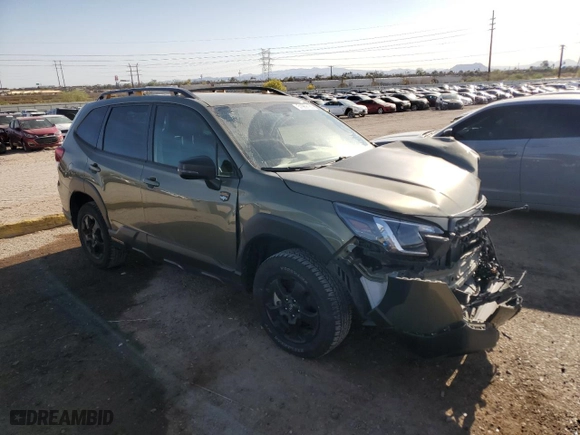 2022 Subaru Forester Wilderness with VIN JF2SKAMC5NH522534, listed as a Copart auction lot 51989155 with 25,523 mi miles and Salvage Title. Bid and sale history available at carsss.com. Image 4.