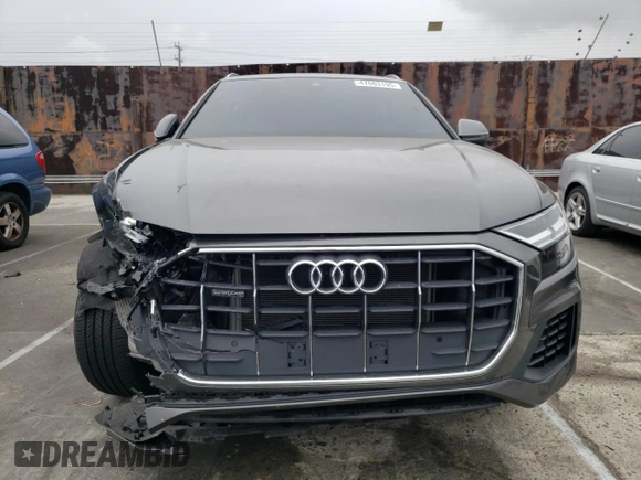 2019 Audi Q8 Premium with VIN WA1AVAF19KD016537, listed as a Copart auction lot 47663195 with 70,409 mi miles and Salvage Title. Bid and sale history available at carsss.com. Image 5.