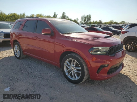 2022 Dodge Durango GT Plus with VIN 1C4RDHDG7NC102371, listed as a Copart auction lot 75436294 with 37,403 mi miles and Clean title. Bid and sale history available at DreamBid. Image 4.