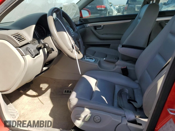 2004 Audi A4 1.8T with VIN WAULC68E44A027691, listed as a Copart auction lot 76308064 with 114,236 mi miles and Salvage Title. Bid and sale history available at carsss.com. Image 7.