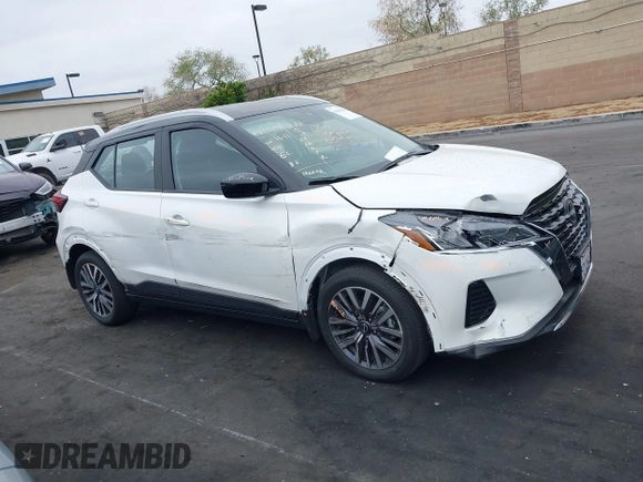 2023 Nissan Kicks SV with VIN 3N1CP5CV9PL483632, listed as a IAAI auction lot 42104642 with 9,964 mi miles. Bid and sale history available at carsss.com. Image 14.