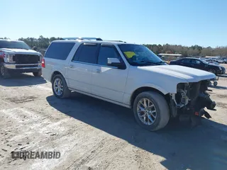 2015 Ford Expedition EL Limited with VIN 1FMJK2AT0FEF46677, listed as a IAAI auction lot 41821917 with 146,420 mi miles. Bid and sale history available at carsss.com. Image 1.