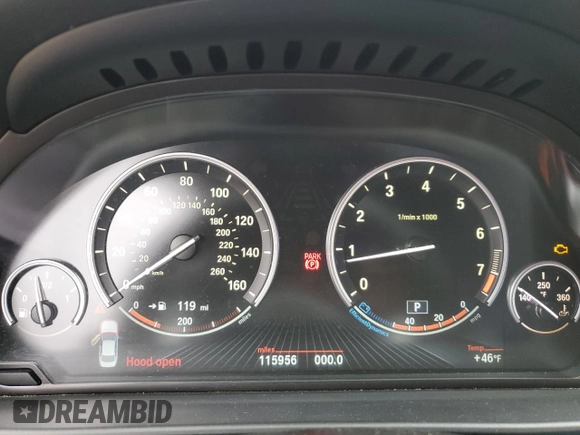 2015 BMW 5 Series 550i with VIN WBAKN9C56FD682337, listed as a Copart auction lot 44209865 with 115,956 mi miles and Clean title. Bid and sale history available at DreamBid. Image 9.
