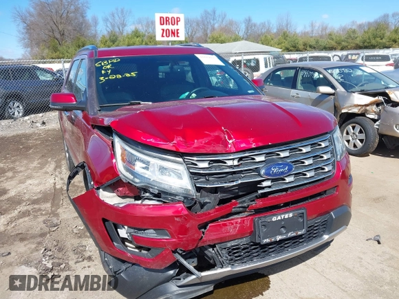 2016 Ford Explorer Limited with VIN 1FM5K8F83GGC15459, listed as a IAAI auction lot 41889025 with 164,174 mi miles. Bid and sale history available at carsss.com. Image 1.