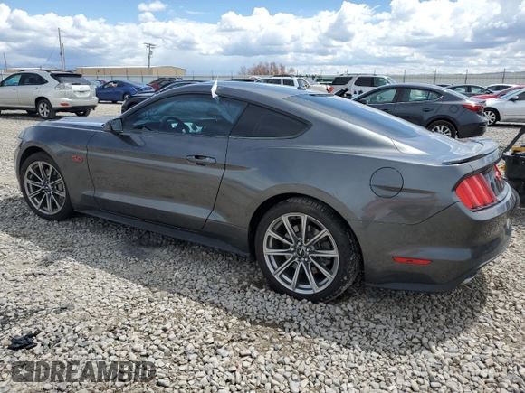 2015 Ford Mustang GT z VIN 1FA6P8CF7F5362994, wystawiony jako Copart lot #54863115 z przebiegiem 90 686 mil mil oraz Szkoda całkowita • Salvage title. Historia ofert i sprzedaży dostępna na DreamBid. Obrazek 2.