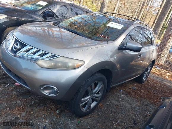2010 Nissan Murano SL with VIN JN8AZ1MW9AW110515, listed as a IAAI auction lot 41123454 with 209,411 mi miles. Bid and sale history available at carsss.com. Image 2.
