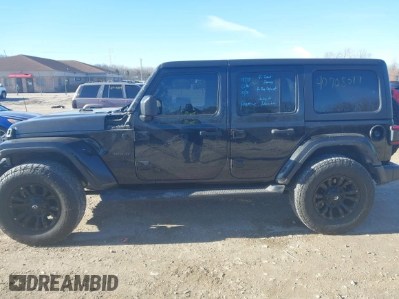 2018 Jeep Wrangler Unlimited Sahara z VIN 1C4HJXEG9JW216717, wystawiony jako IAAI lot #40908017 z przebiegiem 87 954 mil mil oraz . Historia ofert i sprzedaży dostępna na DreamBid. Obrazek 15.