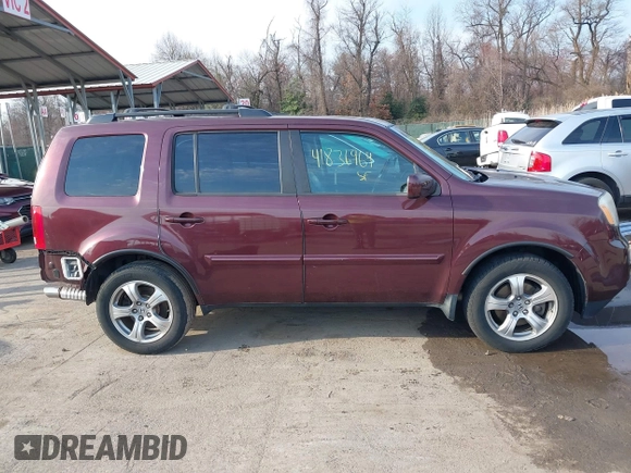 2013 Honda Pilot EX-L with VIN 5FNYF4H50DB074678, listed as a IAAI auction lot 41836964 with 107,865 mi miles. Bid and sale history available at carsss.com. Image 14.
