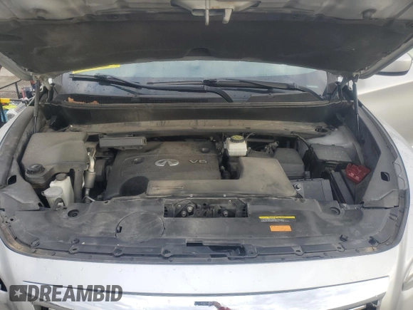2015 Infiniti QX60 with VIN 5N1AL0MM9FC559512, listed as a Copart auction lot 49657615 with 137,820 mi miles and Salvage title. Bid and sale history available at DreamBid. Image 12.