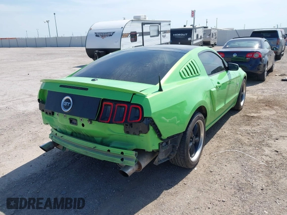 2013 Ford Mustang GT with VIN 1ZVBP8CF9D5261944, listed as a IAAI auction lot 42248010 with 96,633 mi miles and . Bid and sale history available at DreamBid. Image 4.