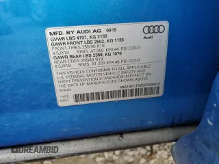 2016 Audi Q3 Premium Plus with VIN WA1BFCFS8GR006033, listed as a Copart auction lot 51348905 with 65,666 mi miles and Salvage Title. Bid and sale history available at carsss.com. Image 13.