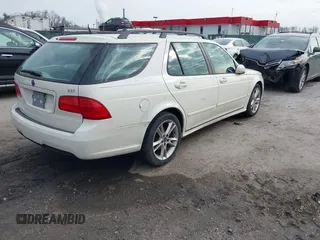 2008 Saab 9-5 with VIN YS3ED59G583514694, listed as a IAAI auction lot 41463705 with 122,409 mi miles. Bid and sale history available at carsss.com. Image 4.
