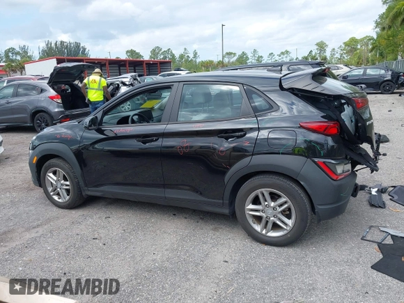 2022 Hyundai Kona Preferred with VIN KM8K22ABXNU843004, listed as a IAAI auction lot 41909990 with 18,837 mi miles and . Bid and sale history available at carsss.com. Image 14.