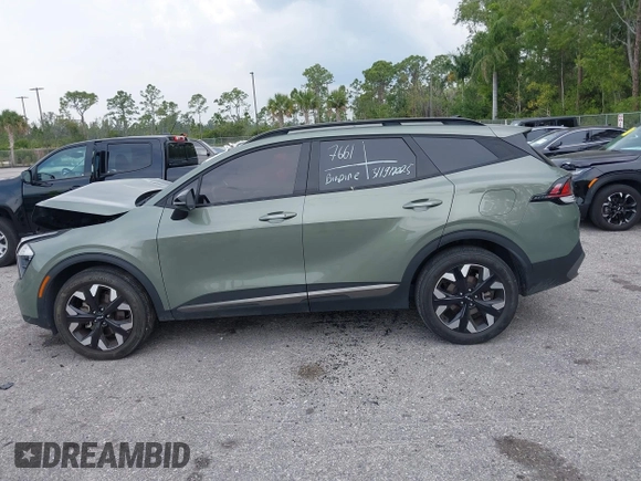 2023 Kia Sportage X-Line with VIN 5XYK6CAF4PG071394, listed as a IAAI auction lot 41869163 with 29,429 mi miles and . Bid and sale history available at carsss.com. Image 14.