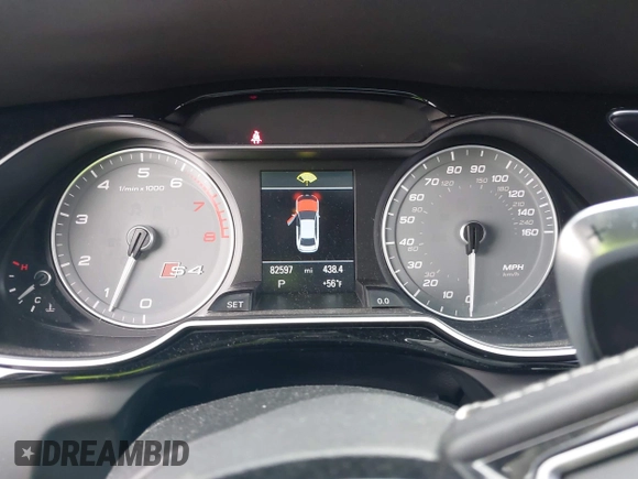 2015 Audi S4 Premium Plus with VIN WAUBGAFL9FA045093, listed as a IAAI auction lot 41428941 with 82,597 mi miles. Bid and sale history available at carsss.com. Image 7.