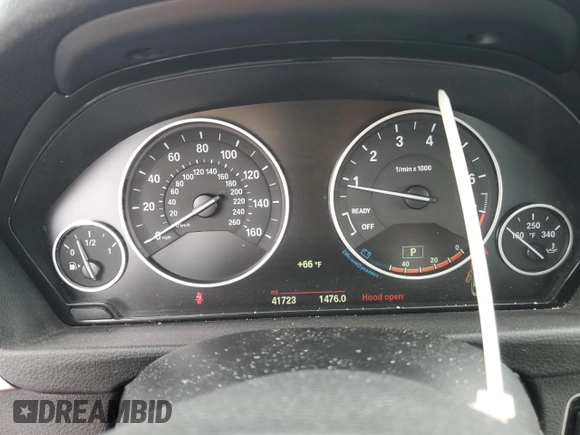 2015 BMW 4 Series 428i xDrive with VIN WBA3N5C55FK484681, listed as a Copart auction lot 57878905 with 41,723 mi miles and Salvage title. Bid and sale history available at DreamBid. Image 9.