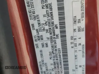 2016 Ford Escape Titanium z VIN 1FMCU9J99GUA91223, wystawiony jako Copart lot #54666545 z przebiegiem 109 684 mil mil oraz Szkoda całkowita • Salvage title. Historia ofert i sprzedaży dostępna na DreamBid. Obrazek 14.