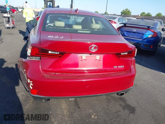2014 Lexus IS 250 with VIN JTHBF1D24E5003436, listed as a IAAI auction lot 42658797 with 186,226 mi miles and . Bid and sale history available at DreamBid. Image 16.