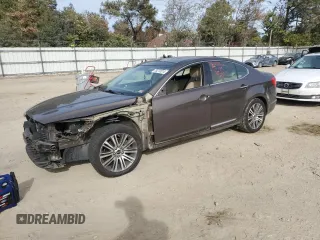 2014 Kia Cadenza Premium with VIN KNALN4D7XE5125317, listed as a Copart auction lot 78210314 with 121,594 mi miles and Salvage Title. Bid and sale history available at carsss.com. Image 1.