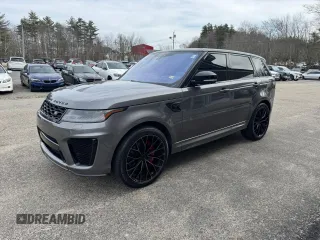 2018 Land Rover Range Rover Sport SVR with VIN SALWZ2SE3JA181653, listed as a Copart auction lot 50033545 with 84,325 mi miles and Clean Title. Bid and sale history available at carsss.com. Image 2.