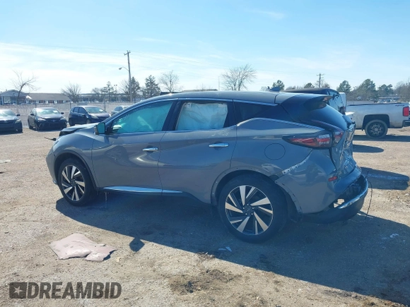 2023 Nissan Murano SL with VIN 5N1AZ2CJ2PC131235, listed as a IAAI auction lot 41639410 with 46,087 mi miles and . Bid and sale history available at DreamBid. Image 13.
