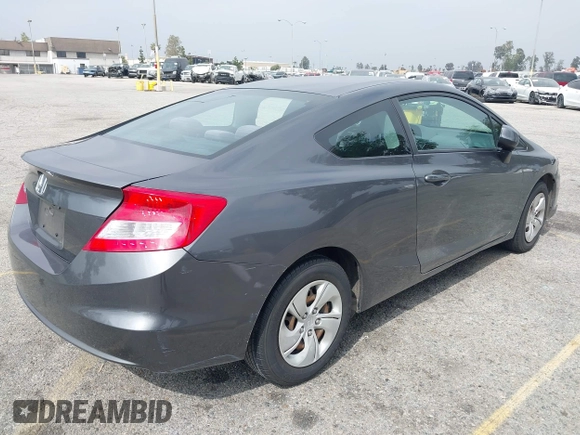 2013 Honda Civic Cpe LX with VIN 2HGFG3B58DH521213, listed as a IAAI auction lot 42042878 with 46,865 mi miles. Bid and sale history available at carsss.com. Image 4.