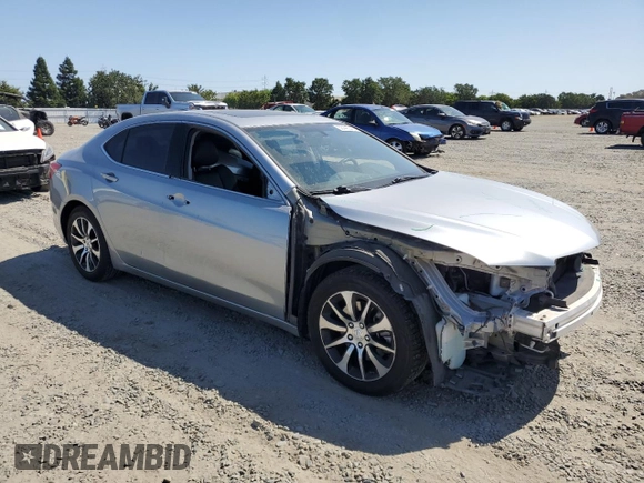 2017 Acura TLX with VIN 19UUB1F3XHA001490, listed as a Copart auction lot 58443345 with 92,609 mi miles and Salvage title. Bid and sale history available at DreamBid. Image 4.