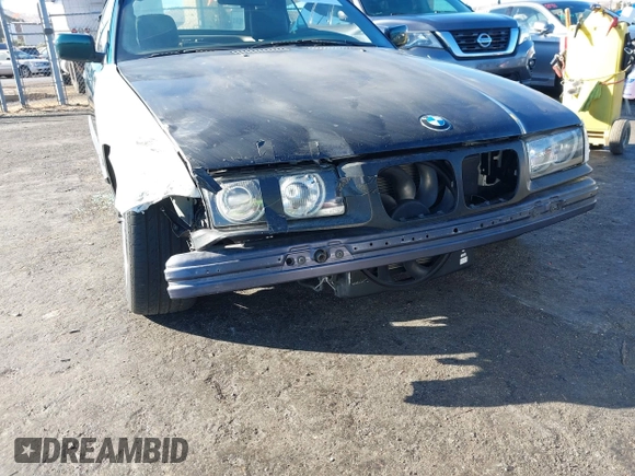 1997 BMW 3-Series 328IC with VIN WBABK8323VET99072, listed as a IAAI auction lot 40669447 with 135,584 mi miles. Bid and sale history available at carsss.com. Image 6.