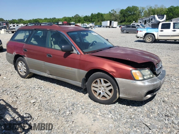 2003 Subaru Legacy Outback with VIN 4S3BH675937605264, listed as a Copart auction lot 53345015 with 221,510 mi miles and Salvage title. Bid and sale history available at DreamBid. Image 4.