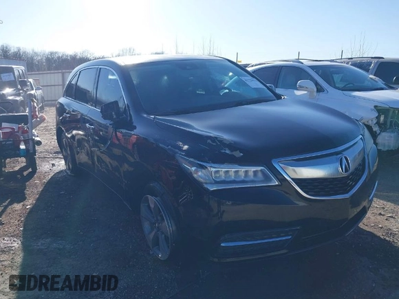 2016 Acura MDX with VIN 5FRYD3H24GB007445, listed as a IAAI auction lot 41720627 with 127,947 mi miles. Bid and sale history available at carsss.com. Image 1.