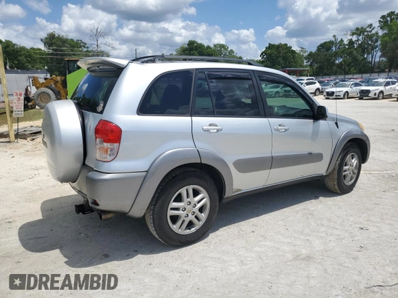 2001 Toyota RAV4 with VIN JTEGH20V510026430, listed as a Copart auction lot 55208815 with 235,190 mi miles and Salvage title. Bid and sale history available at DreamBid. Image 3.