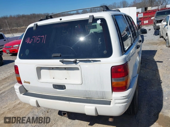 1997 Jeep Grand Cherokee Limited with VIN 1J4GZ78S9VC667698, listed as a IAAI auction lot 41671571 with 191,448 mi miles and . Bid and sale history available at DreamBid. Image 6.