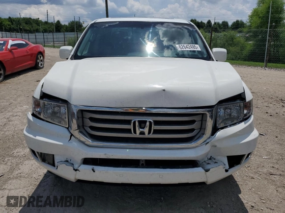 2012 Honda Ridgeline RTL with VIN 5FPYK1F56CB002709, listed as a Copart auction lot 62642495 with 116,416 mi miles and Salvage title. Bid and sale history available at DreamBid. Image 5.